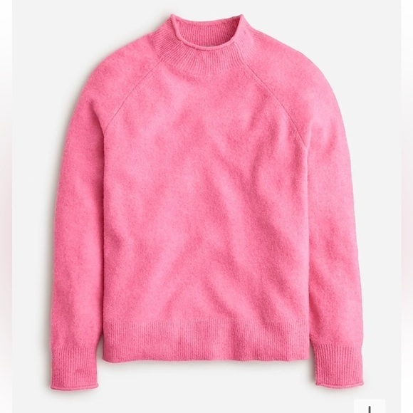 J crew Rollneck™ sweater in Supersoft yarn petunia pink - Picture 1 of 4